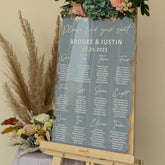 Painted Acrylic Seating Chart